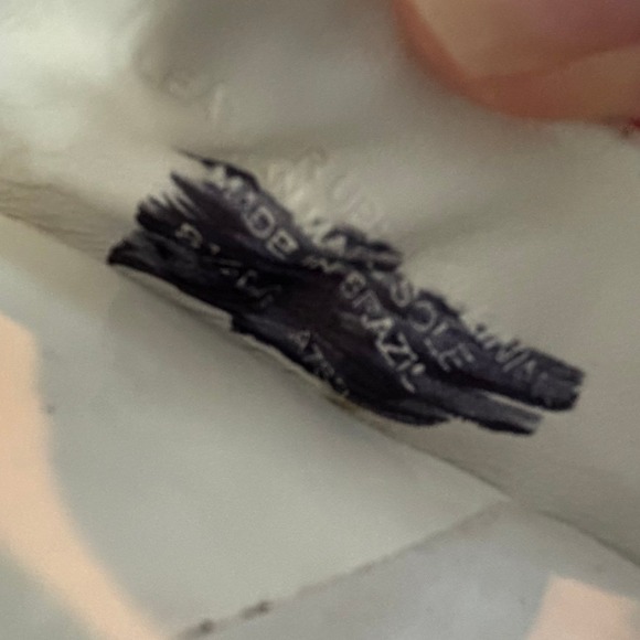 Tory Burch White Patent Leather Rope Detail Wedge Peep Toe Size 8.5 - Picture 12 of 12